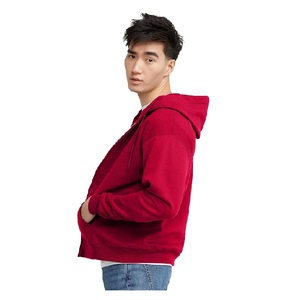 Fabrication au Bangladesh, exportation de sweats à capuche et de sweat-shirts pour hommes en couleur unie, doublés, avec fermeture éclair, 100% coton, best-seller, prix d'usine - Product Image 3