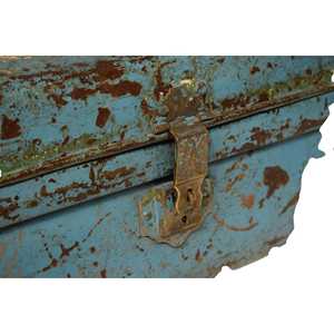 Iron Decorative Storage Box Elegant Trunk Design for Home Organization - Product Image 3
