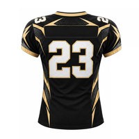 Fournisseur direct d'usine, uniforme de football américain respirant, logo personnalisé, couleurs et tailles, matériau polyester, service OEM