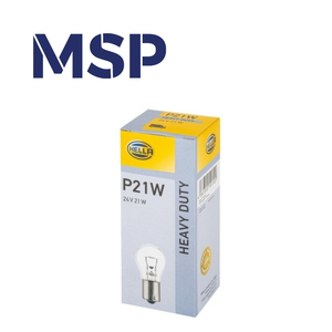8GA002073241 - Halogen Bulb - P21W - Heavy Duty - 24V - 21W - <b>Socket</b> Type Bulb: BA15s - Box - HEAVY DUTY - MSP Export - Product Image 3