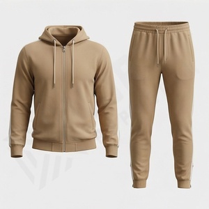 Conjunto Deportivo Premium Plus Size para Hombre, con Capucha, Color Sólido, Transpirable, de Dos Piezas, para Gimnasio, Fitness, Entrenamiento, Ropa Deportiva - Product Image 1