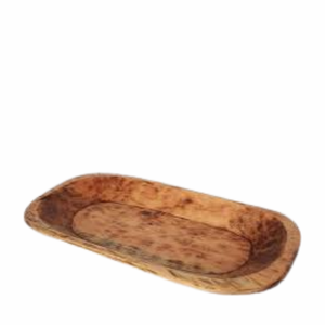 Bol de service en acacia en bois à courbe ronde polie pour la maison et l'hôtel pour le pétrissage de la pâte - Product Image 2