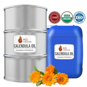 Etiqueta privada 100% Pure Calendula Officinalis Oil Aceite de portador de grado cosmético para la piel Cuerpo Cabello-Aceite de masaje corporal curativo - Product Image 3