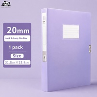 Boîte de classement pliable en PP épaissi format A4 avec impression de logo personnalisée haut de gamme, grande capacité, pour le rangement au bureau