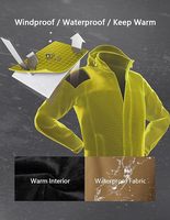 Veste de ski pour homme, manteau d'hiver chaud, imperméable, coupe-vent de montagne, veste de snowboard à capuche pour la randonnée et les voyages