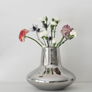 Jarrones decorativos de Metal de hierro de granja de diseño sólido florero desgastado para decoración del hogar jarrones Vintage para flores - Product Image 2