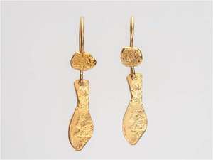 2024 exquis fabriqués à la main à usage quotidien cerceaux ovales sans plomb boucles d'oreilles en laiton fleurs pour Arkansas dames - Product Image 4