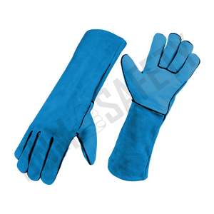 Gants de soudage en cuir fendu de grain de peau de vache Gants de protection du travail de soudeur TIG robustes Gants de travail de sécurité des mains industrielles - Product Image 5