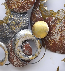 Metal Art Deco Modern Metal <b>Wall</b> <b>Clock</b> Garden Faux Stone Quartz Outdoor <b>Wall</b> <b>Clock</b> Unique Design l <b>Wall</b> <b>Clock</b> - Product Image 3