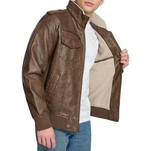 Veste en cuir pour homme de qualité supérieure, prix de gros, design OEM confortable, design personnalisé, nouveau design, vêtements décontractés, quantité en vrac - Product Image 2