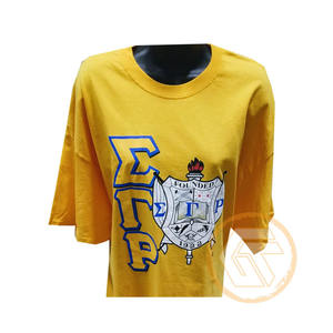 Camiseta de Sororidad Sigma Gamma Rho de GREEK TREASURES al por Mayor, 100% Algodón Jersey, Transpirable, de Secado Rápido y Antiarrugas para Verano - Product Image 5