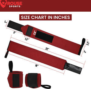 Muñequeras de Gimnasio para Levantamiento de Pesas con Logotipo Personalizado al por Mayor, Muñequeras de Soporte para Levantamiento de Pesas y Peso Muerto, Soporte de Muñeca para Fitness - Product Image 4