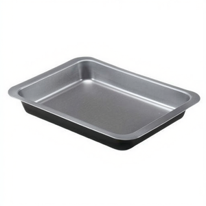 Sartén para lasagna antiadherente de acero inoxidable (32x24cm) SILVER ELEGANCE Gris 74024 - Product Image 2