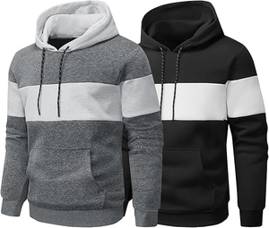 เสื้อสวมหัวใส่ได้ทั้งชายและหญิงสำหรับฤดูใบไม้ร่วงมีฮู้ดผ้าคอตตอนหนาแบบถักโอเวอร์ไซส์ปกมีฮู้ดกำหนดเอง3D โลโก้อะนิเมะ - Product Image 2