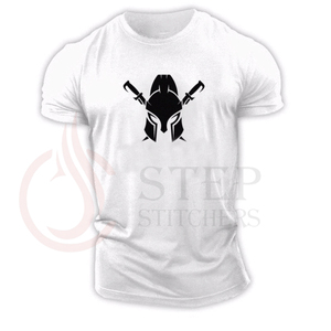 Camiseta de manga corta ajustada para hombre, Camisa de algodón 100% con estampado de tu logotipo - Product Image 1