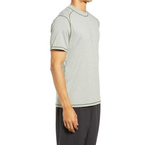 Vente en gros de t-shirts de sport vierges pour hommes col ras du cou classique manches courtes t-shirts de gym tendance de qualité supérieure pour hommes - Product Image 3