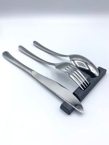 Modern Minimalist Elegant Matte resin Cutlery Rest Luxury Dining Table Homeware Accessories with Fork & Spoon Rests Pot <b>Clips</b> - Product Image 6