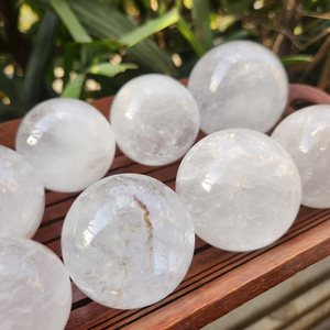 Sphère de boule de cristal de quartz clair AAA Pierre de guérison naturelle Feng Shui Méditation Reiki Cristal d'énergie - Product Image 6