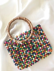 กระเป๋าถือลูกปัดสำหรับสุภาพสตรีผู้ผลิตและผลิตโดย reratex อินเดียสำหรับคุณภาพที่ดีที่สุด - Product Image 6