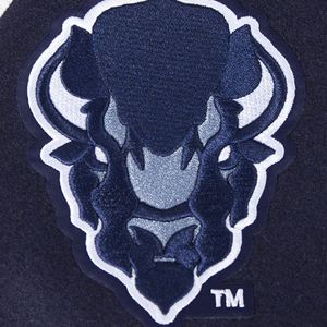 Custom Howard University Varsity Jacket 1867 Bison Letterman abrigo de lona bordada técnicas de lavado vintage de doble botonadura - Product Image 6