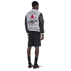 Chaquetas universitarias con cuello levantado y bordado personalizado, ropa de invierno de lana de gran tamaño, chaqueta con letras de calle, ropa personalizada - Product Image 2