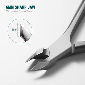 Cortaúñas y Empujador de Cutículas de Acero Inoxidable de Alta Resistencia con Hoja Curva, Mango Antideslizante y Apertura de Mandíbula Ancha para Uso en Dedos - Product Image 2