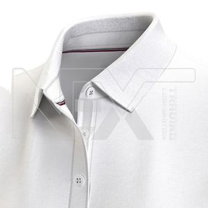 2025 de talla grande para hombres, polos de manga corta, estilo informal, algodón y tejido, transpirable, ajustado, ajustado, con Color sólido - Product Image 6