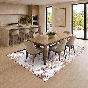 Tapis RUGS DEPOT LXDP-0139, vente en gros, multicolores, neutres, vintage, patchwork, imprimés numériquement, lavables en machine, en chenille, antidérapants - Product Image 4