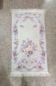 Tapis de prière musulman en coton turc, fabriqué à la machine, lavable, antimicrobien, durable pour les voyages, le camping et l'utilisation en voiture - Product Image 2