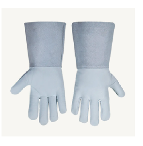 Gants de soudage TIG en cuir de vachette fendu Gants de soudage tig de sécurité industrielle Qualité Résistant à la chaleur Long - Product Image 3