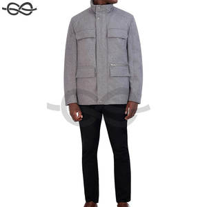 Manteau multi-poches pour hommes Veste utilitaire d'extérieur durable Poches de rangement multiples Fermeture à glissière complète sur le devant - Product Image 6