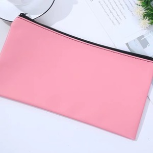 Cuir PU Bill Cash Deposit Storage Bank Logo imprimé personnalisé Sac de dépôt d'argent Pochette d'argent colorée Sac unisexe Portefeuilles à fermeture éclair - Product Image 6