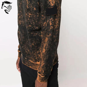 Sudadera con capucha extragrande de algodón 100% lavada con ácido personalizada para hombre, bolsillos funcionales con hombros caídos pesados para impresión Digital de invierno - Product Image 3