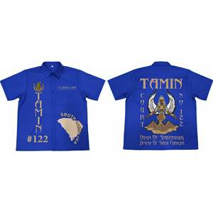 เสื้อเชิ้ตสตรีทแวร์พรีเมียม Tamin 122 ขายส่ง เสื้อเชิ้ตติดกระดุม คุณภาพสูง ปักลายศิลปะวัฒนธรรมตามสั่ง - Product Image 5