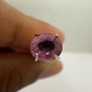 Piedra calentada de zafiro Rosa Natural facetado de corte ovalado de calidad superior para fabricación de joyas y manualidades - Product Image 1