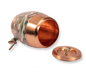 Distributeur d'eau en cuivre imprimé personnalisé de vente chaude meilleur prix métal et matériel PC d'Inde - Product Image 3
