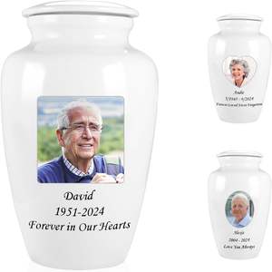 Urnes personnalisées en métal de taille personnalisée pour hommes et femmes urnes pour hommes et femmes adultes pour cendres humaines urnes de taille personnalisée - Product Image 6