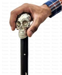 Bastón de madera con mango de cabeza de latón náutico Vintage para Diwali Año Nuevo o Navidad del fabricante indio - Product Image 4