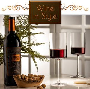 Calici da <span class=keywords><strong>Vino</strong></span> Vintage di Lusso in Cristallo Trasparente, Bicchieri a Palloncino per <span class=keywords><strong>Vino</strong></span> <span class=keywords><strong>Rosso</strong></span> 11oz, Logo Personalizzato, Confezione Regalo - Product Image 3