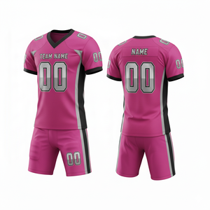 Conjunto Personalizable de Uniforme de Fútbol Americano con Camiseta y Pantalones Cortos con Posición para Logotipo Frontal - Product Image 5