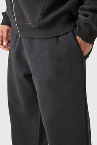 Pantalon pour homme délavé surdimensionné personnalisé avec logo personnalisé Pantalon de survêtement homme lourd 100% coton polaire jambe droite avec poches latérales - Product Image 3