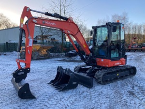 Excavatrice sur chenilles d'excavatrice de U56-5 de Kubota utilisée par qualité originale mini à vendre - Product Image 3