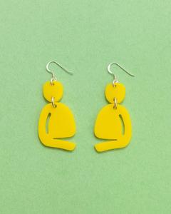 Vente chaude nouvelle résine multicouche boucles d'oreilles créoles perle couleur goutte bijoux de fête pour les femmes accessoire de mode populaire - Product Image 4