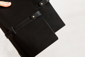 ALM-0033เมนูหนังตัวอักษรครึ่ง A5แบบกำหนดเองสำหรับร้านอาหารและโรงแรมที่ใส่ไม้สำหรับแฟ้มเมนูคาเฟ่ที่มี A4ขนาด - Product Image 4