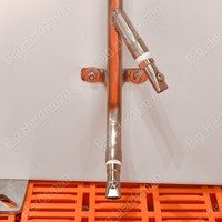 Enclos de sevrage pour porcelets avec porte amovible et plancher en plastique ignifuge pour projets d'élevage porcin, certifié CE