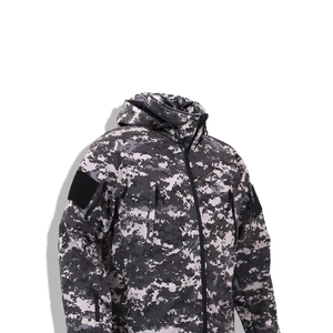 Vestes tactiques d'hiver pour hommes Veste souple légère et résistante à l'eau doublée de polaire - Product Image 5