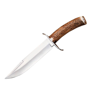 มีดล่าสัตว์ลายขนนกเหล็กดามัสกัสแตรที่จับของขวัญสำหรับสินค้ายอดนิยมของเธองานฝีมือธรรมชาติ - Product Image 3