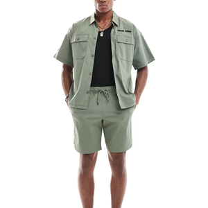 <b>Mens</b> Windbreaker Short Set Stretch Lightweight Wind Ready <b>Jacket</b> Flexible Pants for <b>Travel</b> Running Training Outdoor Lifestyles - Product Image 1