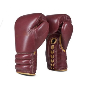 Gants de boxe personnalisés avec logo sur mesure, en cuir de vache véritable, pour entraînement professionnel et compétition de sparring. - Product Image 1