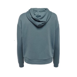 Sweats à capuche surdimensionnés 100% coton pour femmes Logo personnalisé sweats unis brodés Style long essentiel pour l'hiver BD - Product Image 4